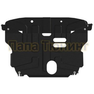 Защита картера и КПП Шериф сталь 2,5 мм для Kia Seltos 1,6T-GDI 7DCT(вариатор) 4WD/ 2,0 MPI, IVT(робот) 4WD, FWD 2020 -