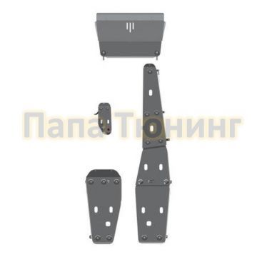 Защита Комплект защит Шериф алюминий 3 мм для Mazda CX-9 2.5 Turbo AT 4WD 2017 -