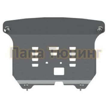 Защита картера и КПП Шериф алюминий 5 мм для Kia Sorento Prime 3,3; 2,2 DSL AT 2015 - 2021 Защита картера и КПП Шериф алюминий 5 мм для Kia Sorento Prime 3,3; 2,2 DSL AT 2015 - 2021