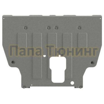 Защита картера и КПП Шериф алюминий 4 мм для Kia Carnival алюминий 2,2CRDi AT FrontWD; 3,5 V6 AT FrontWD 2021 -