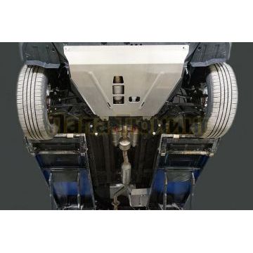 Защиты комплект (алюминий) 4 мм (картер, кпп, бака) ТСС для Changan CS55 2WD 1.5T 2022-