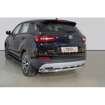 Защита задняя 60,3 мм ТСС для Changan CS55 2WD 1.5T 2022-
