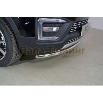 Защита передняя нижняя 42,4 мм ТСС для Changan CS55 2WD 1.5T 2022-