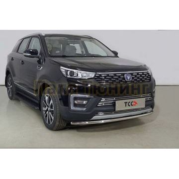 Защита передняя нижняя 42,4 мм ТСС для Changan CS55 2WD 1.5T 2022-