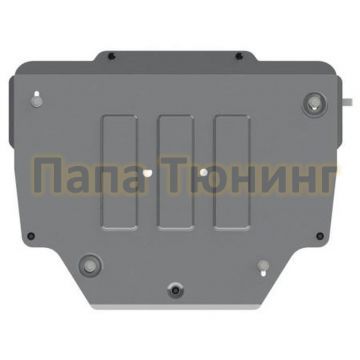 Защита картера и КПП Шериф алюминий 4 мм для Jaguar Jaguar E-Pace 2,0 AT 2017 -/Land Rover Discovery Sport 2,2 TD АТ 4wd 2015 -