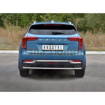 Защита заднего бампера d42 секции РусСталь для Haval Jolion 1.5 2WD 2021-