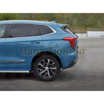 Защита заднего бампера d42 секции РусСталь для Haval Jolion 1.5 2WD 2021-