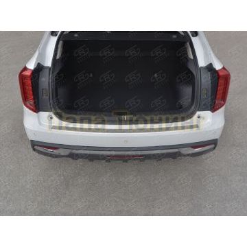 Накладка на задний бампер РусСталь (нерж., шлиф) для Haval Jolion 1.5 2WD 2021-