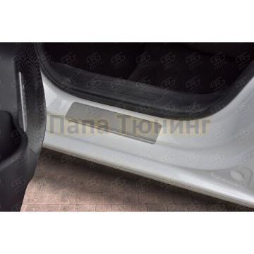 Накладки на пороги RUSSTAL (нерж., шлиф) для Haval Jolion 1.5 2WD 2021-