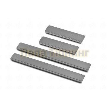 Накладки на пороги RUSSTAL (нерж., зеркало) для Haval Jolion 1.5 2WD 2021-