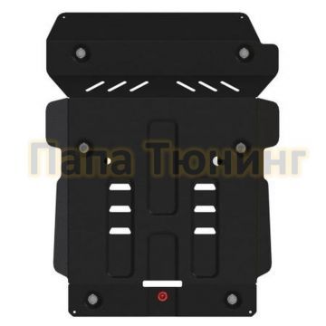 Защита картера и радиатора Шериф сталь 3 мм для Isuzu D-MAX 3.0 MT Full WD 2021 -/Isuzu MU-X 3.0 AT Full WD 2021 -