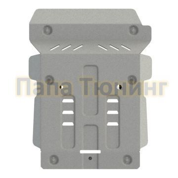 Защита картера и радиатора Шериф алюминий 4 мм для Isuzu D-MAX 3.0 MT Full WD 2021 -/Isuzu MU-X 3.0 AT Full WD 2021 -