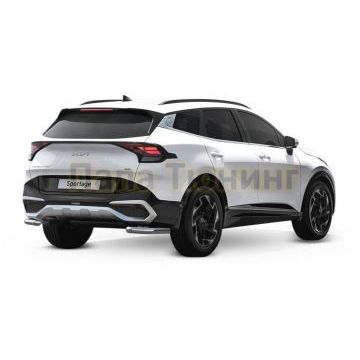 Защита заднего бампера d57 Уголки Rival для Kia Sportage 5 2022-