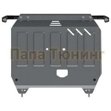 Защита картера и КПП Шериф алюминий 4 мм для Hyundai Solaris (Accent IV / Verna) 1,4; 1,6 2010-2016