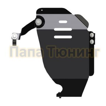 Защита редуктора Шериф сталь 3 мм для Hyundai Santa Fe 2.2 CRDi; 2.4GDI MT, AT 2018 - 2021 Защита редуктора Шериф сталь 3 мм для Hyundai Santa Fe 2.2 CRDi; 2.4GDI MT, AT 2018 - 2021