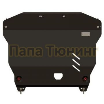 Защита картера и КПП Шериф сталь 2,0 мм для Hyundai Grandeur 3.0 AT 2011 - 2016/Hyundai Sonata 2,0; 2,4 2010 - 2014