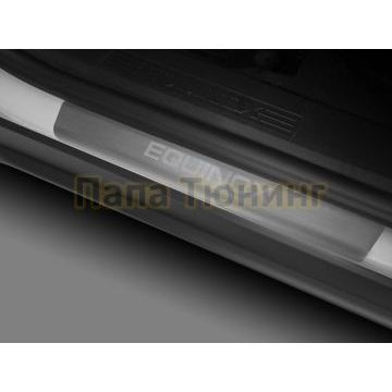 Накладки порогов Rival 4 шт для Chevrolet Equinox 2020-