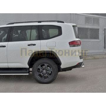 Защита заднего бампера d76 дуга РусСталь для Toyota Land Cruiser 300 GR SPORT 2021-