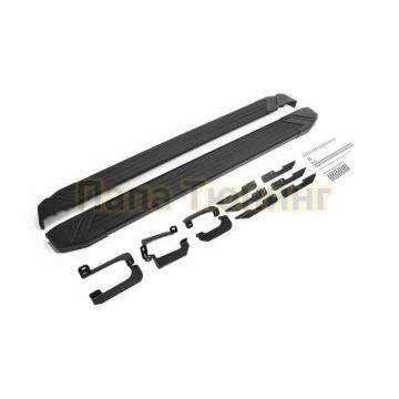 Пороги алюминиевые Rival Black New для Chery Tiggo 7/7 Pro/8 2019-/Exeed LX 2022-/Chery Tiggo 8 Pro 2021-/Chery Tiggo 8 Pro Max 2022-/XCITE X-Cross 7 2024-