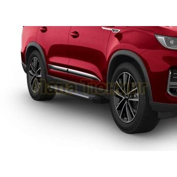 Пороги алюминиевые Rival BMW-Style V2 для Chery Tiggo 7/7 Pro/8 2019-/Exeed LX 2022-/Chery Tiggo 8 Pro 2021-/Chery Tiggo 8 Pro Max 2022-/Chery Tiggo 7 Pro Max 2022-/XCITE X-Cross 7 2024-