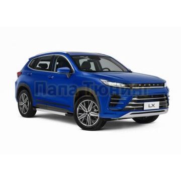 Пороги алюминиевые Rival Silver New для Chery Tiggo 7/7 Pro/8 2019-/Exeed LX 2022-/Chery Tiggo 8 Pro 2021-/Chery Tiggo 8 Pro Max 2022-/Chery Tiggo 7 Pro Max 2022-/XCITE X-Cross 7 2024-