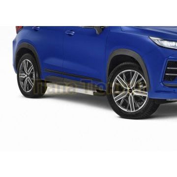 Пороги алюминиевые Rival Silver New для Chery Tiggo 7/7 Pro/8 2019-/Exeed LX 2022-/Chery Tiggo 8 Pro 2021-/Chery Tiggo 8 Pro Max 2022-/Chery Tiggo 7 Pro Max 2022-/XCITE X-Cross 7 2024-