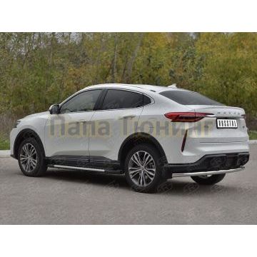 Защита заднего бампера d57 секции РусСталь для Haval F7X 4WD 2022-