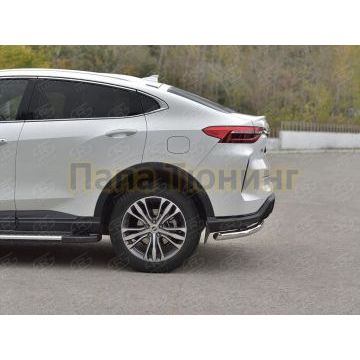 Защита заднего бампера d57 секции РусСталь для Haval F7X 4WD 2022-