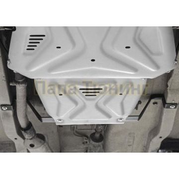 Защита РК + комплект крепежа Rival алюминий 4 мм для Lada (ВАЗ) 2121 (4x4) 1977-2019 2019-2021/Lada (ВАЗ) 2131 (4x4) 1993-2019 2019-2021/Lada (ВАЗ) Niva Legend 2121 2021-/Lada (ВАЗ) Niva Legend 2131 2021-