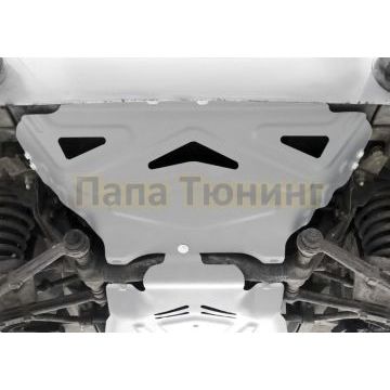 Защита картера + комплект крепежа Rival алюминий 4 мм для Lada (ВАЗ) 2121 (4x4) 1977-2019 2019-2021/Lada (ВАЗ) 2131 (4x4) 1993-2019 2019-2021/Lada (ВАЗ) Niva Legend 2121 2021-/Lada (ВАЗ) Niva Legend 2131 2021-