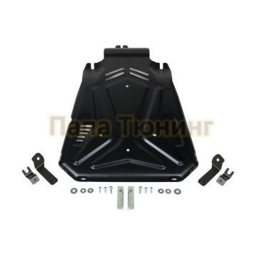 Защита КПП + комплект крепежа АвтоБРОНЯ сталь 2 мм для Lada (ВАЗ) 2121 (4x4) 1977-2019 2019-2021/Lada (ВАЗ) 2131 (4x4) 1993-2019 2019-2021/Lada (ВАЗ) Niva Legend 2121 2021-/Lada (ВАЗ) Niva Legend 2131 2021-