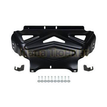 Защита картера + комплект крепежа АвтоБРОНЯ сталь 2 мм для Lada (ВАЗ) 2121 (4x4) 1977-2019 2019-2021/Lada (ВАЗ) 2131 (4x4) 1993-2019 2019-2021/Lada (ВАЗ) Niva Legend 2121 2021-/Lada (ВАЗ) Niva Legend 2131 2021-