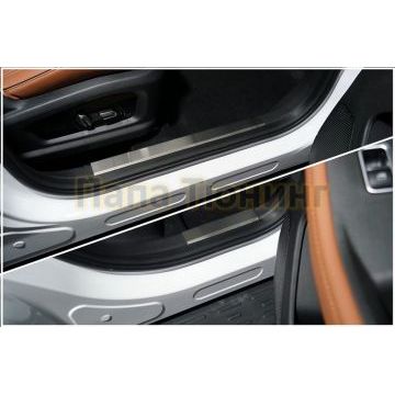 Накладки на пластиковые пороги (лист шлифованный) 4шт ТСС для Omoda C5 2022-