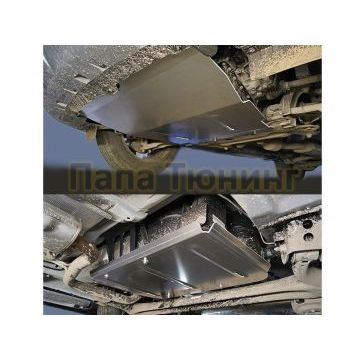 Защиты комплект (алюминий) 4мм (картер, кпп, бак, адсорбер) ТСС для Chery Tiggo 4 pro 2022-