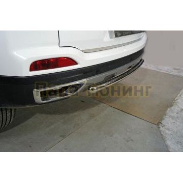 Защита задняя 42,4 мм ТСС для Chery Tiggo 4 pro 2022-