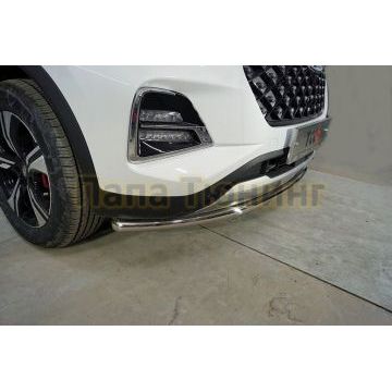 Защита передняя нижняя 42,4 мм ТСС для Chery Tiggo 4 pro 2022-