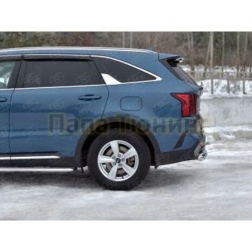 Защита заднего бампера d57 дуга РусСталь для Kia Sorento 2020-