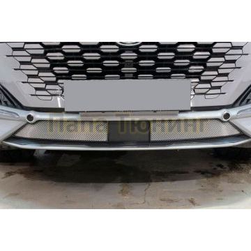 Защита радиатора Папа Тюнинг Changan UNI-K 2020- chrome низ (2 части)