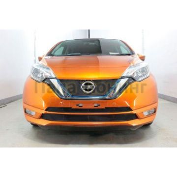 Защита радиатора Папа Тюнинг Nissan Note 2016-2020 black низ (Японская сборка)