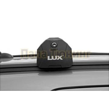 Багажная система БС6 LUX SCOUT черная на интегрированные рейлинги для Genesis GV80 2020-