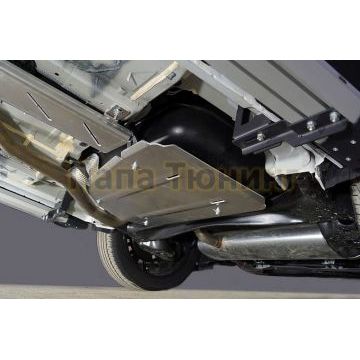 Защита бака (алюминий) 4мм ТСС для Changan CS35 plus 2WD 1.5T 2023-