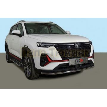Защита передняя нижняя 42,4 мм ТСС для Changan CS35 plus 2WD 1.5T 2023-