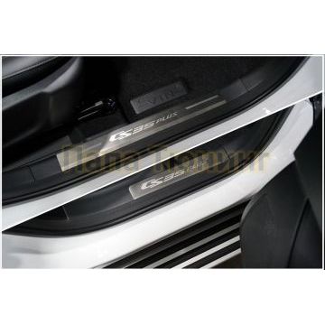 Накладки на пластиковые пороги (лист шлифованный CS35 plus) 4шт ТСС для Changan CS35 plus 2WD 1.5T 2023-