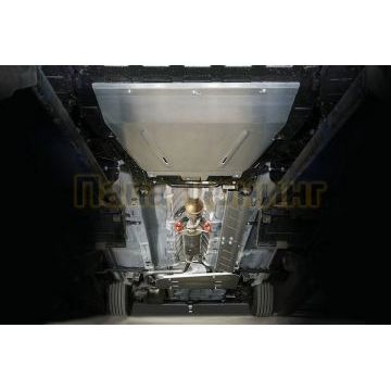 Защиты комплект (алюминий) 4мм (картер, кпп, бак, адсорбер, топливопровод) ТСС для JAC JS4 2022-