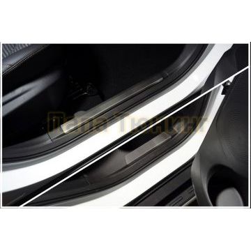 Накладки на пластиковые пороги (лист шлифованный) 4шт ТСС для JAC JS4 2022-