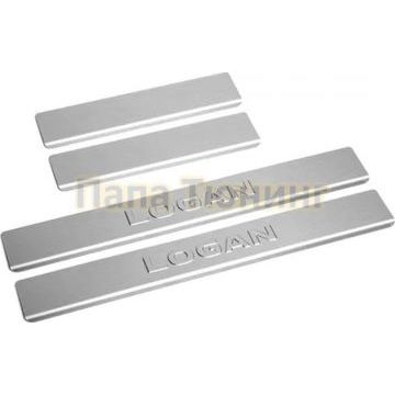 Накладки на пороги 4 шт  AutoMax Renault Logan 2018-