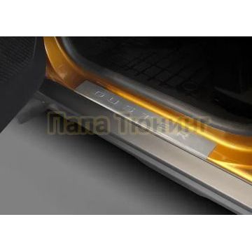 Накладки на пороги AutoMax-2 шт для Renault Duster 2021-