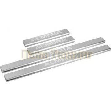 Накладки порогов AutoMAX 4 шт для Nissan Almera 2012-2018 Накладки порогов AutoMAX 4 шт для Nissan Almera 2012-2018