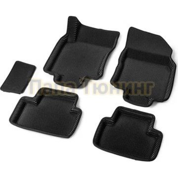 Коврики салона EVA 3D AutoFlex цвет черный для Nissan Qashqai II Российская сборка 2015-2019 2019-