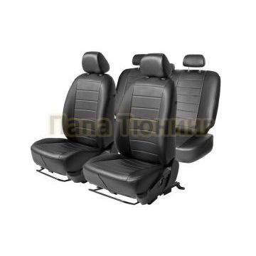 Авточехлы Rival Mitsubishi Lancer IX седан (40/60) 2003-2011 экокожа строчка